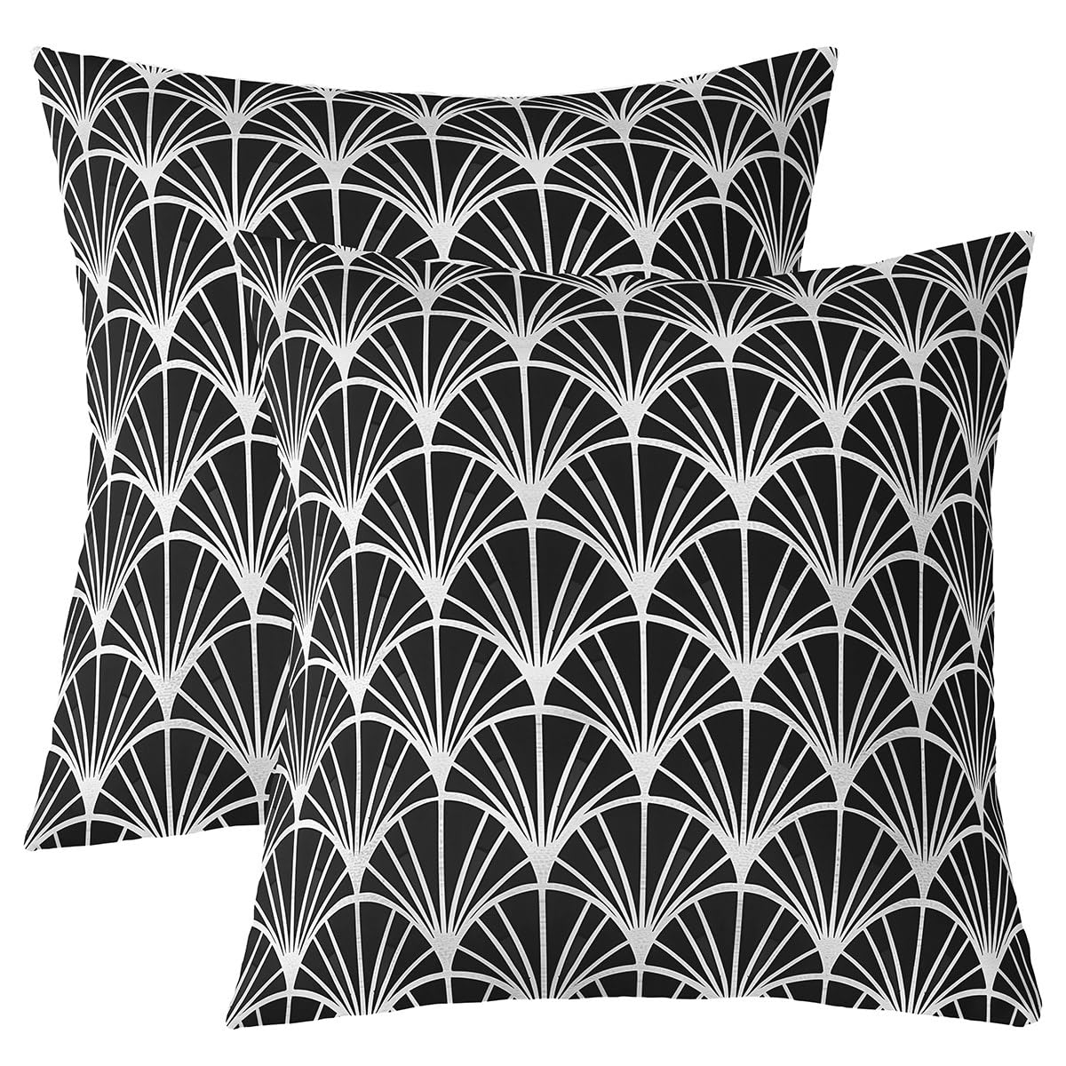 Loussiesd Grey Ginkgo Leaf Cushion Case Kids Damask Jacquard Throw Pillow Covers 55x55cm Set of 2 Soft Vintage Floral Bohemia Boho Texture Exotic Decor Pillowcases for Women Men Room Decor