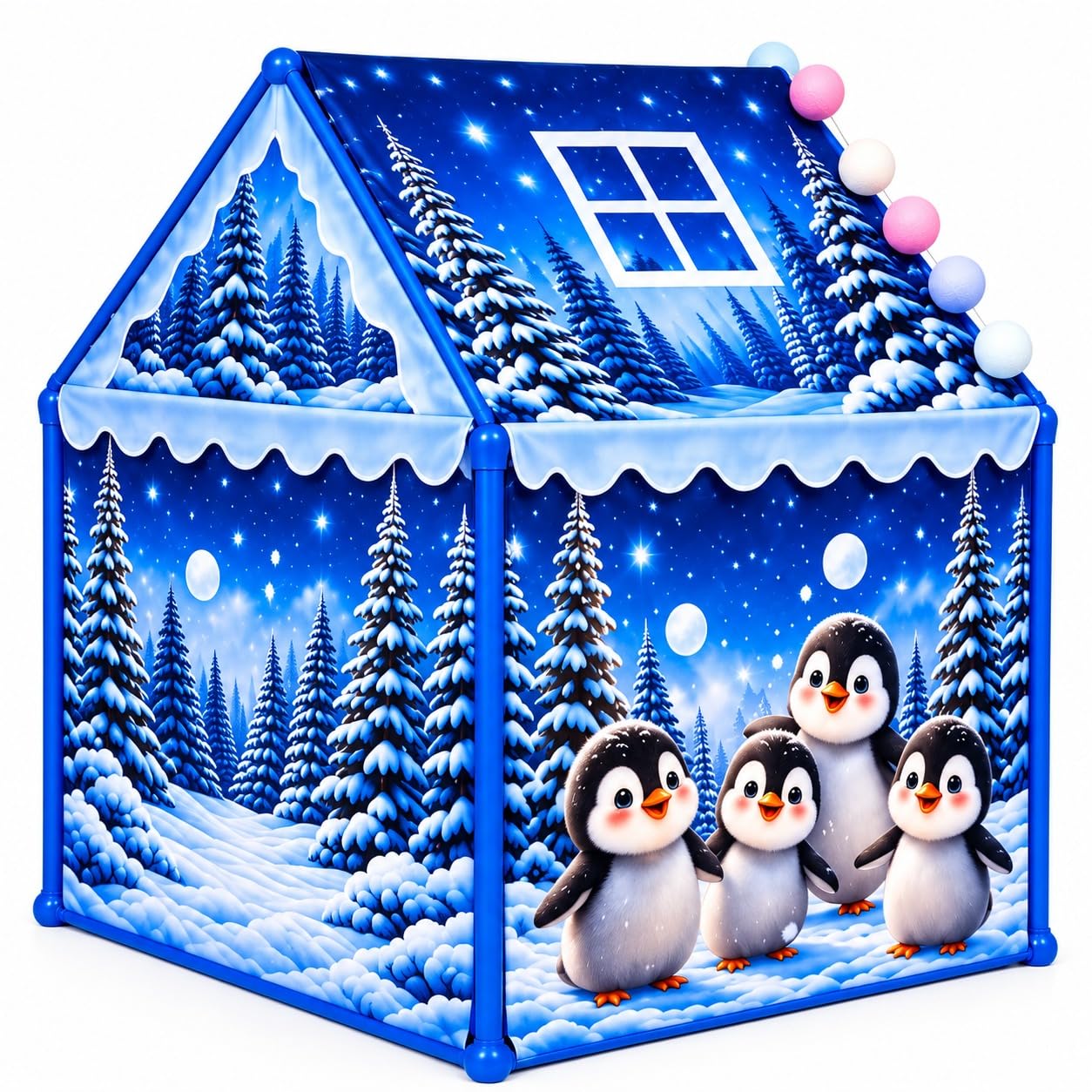 Kids Play Tent House - Colorful & Foldable! -7