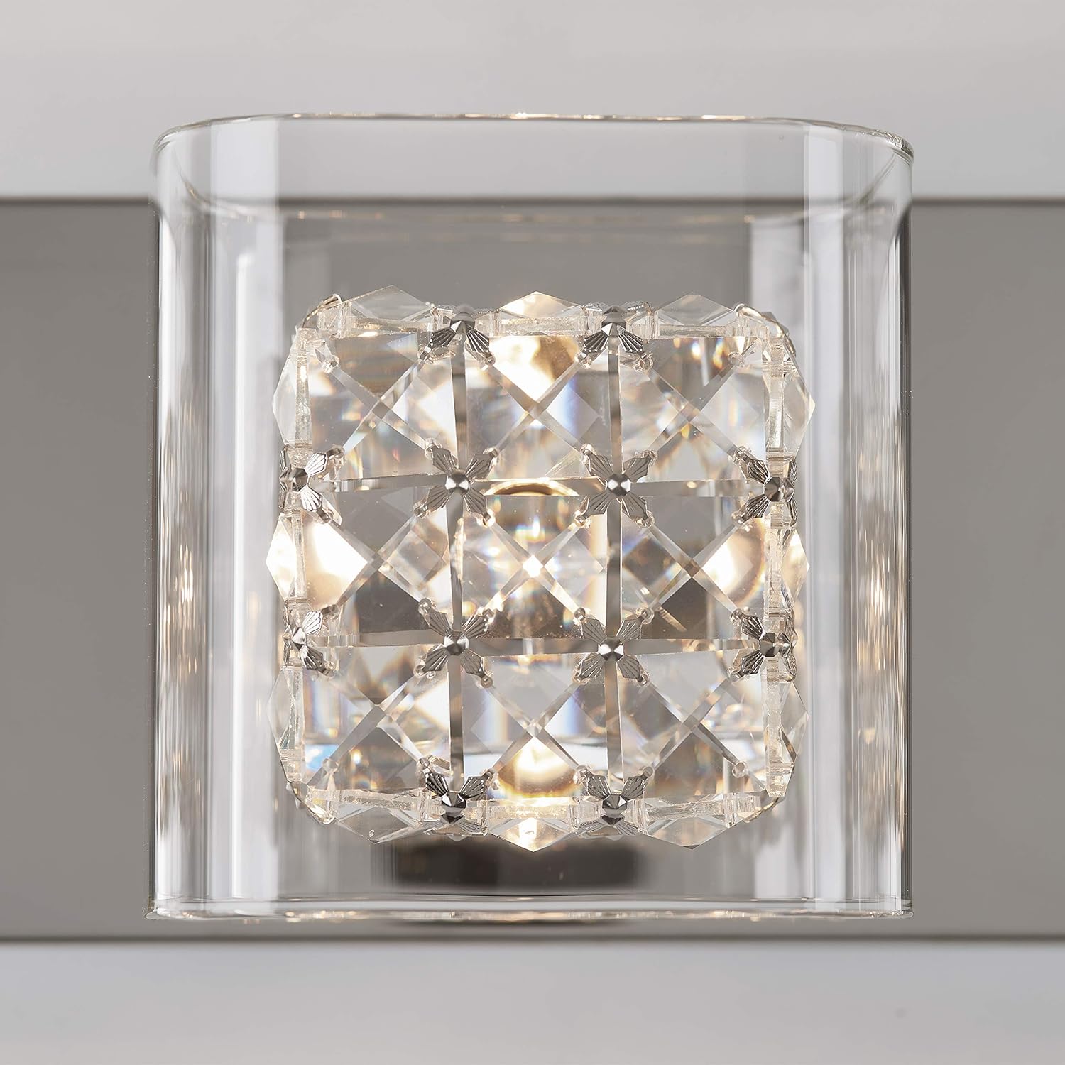 80% оƒƒ Dіѕсоunt Artika AMP110-CCA Crystal Cubes 4-Light Wall Modern Fixture, Clear