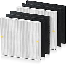 AP-1512HH HEPA Filter Replacement for Coway Airmega AP-1512HH Air Purifier, 2 HEPA Filter 4 Carbon Pre Filters