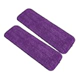 Generic 2PCS Ultra Absorbent Fiber Heads Machine Washable and Reusable for Hardwood and All Floor Types Cleaning Accessories