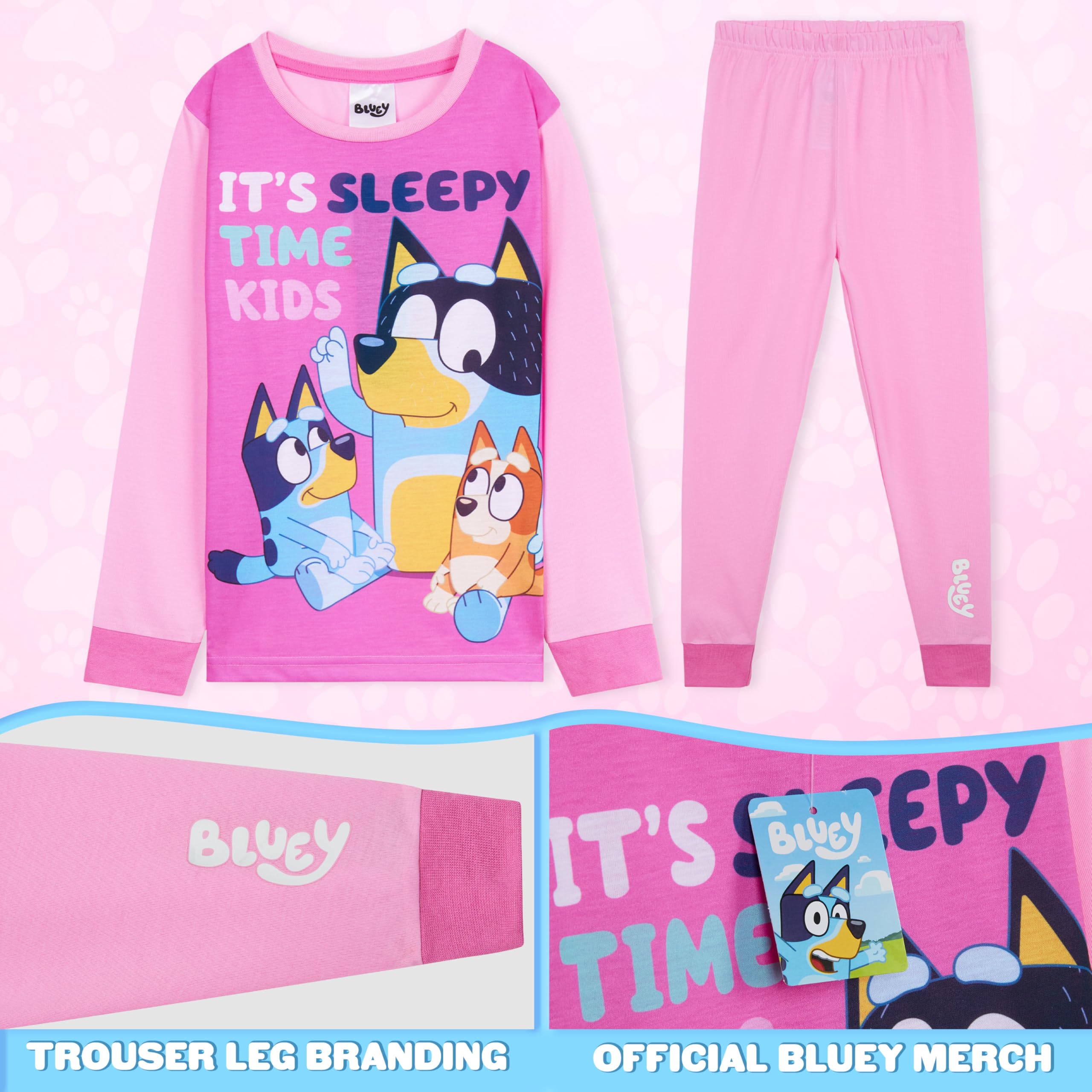 BlueY Lungo Pigiama Bambina, Comodo e Traspirante Abbigliamento da Casa Set