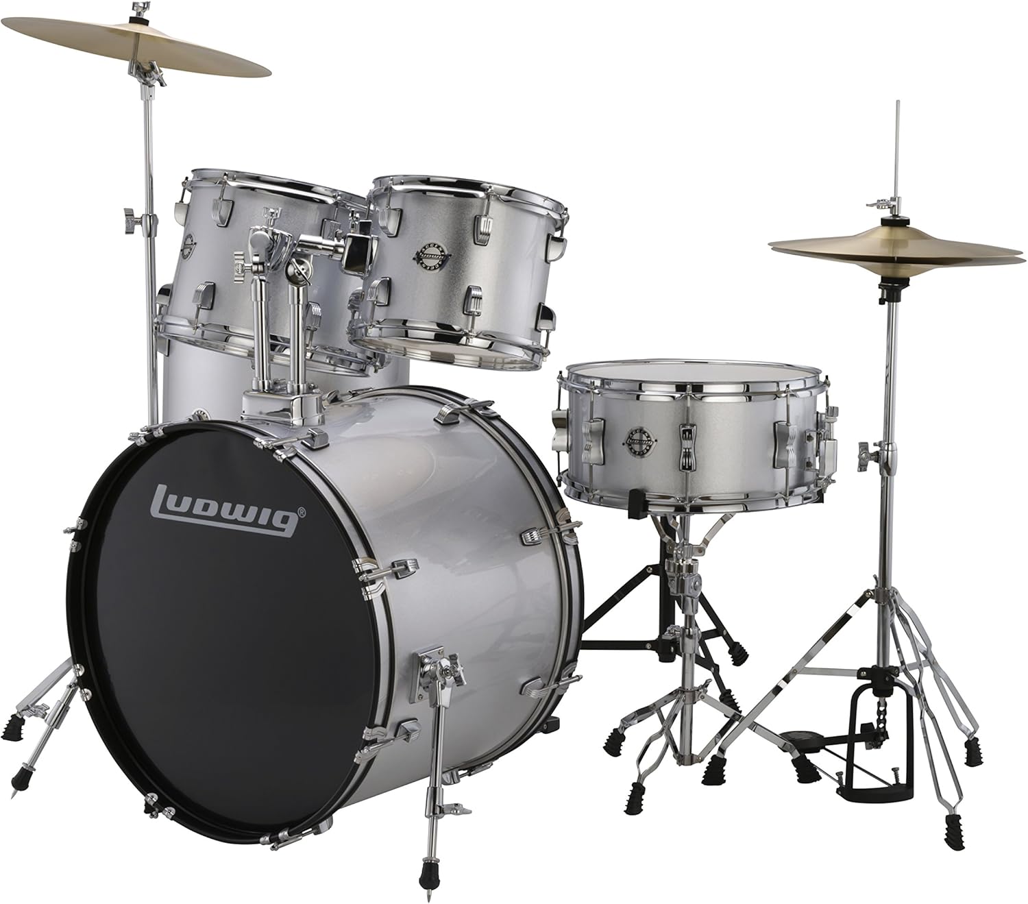 Ludwig Accent Series Drive Drum Set (Silver Foil)