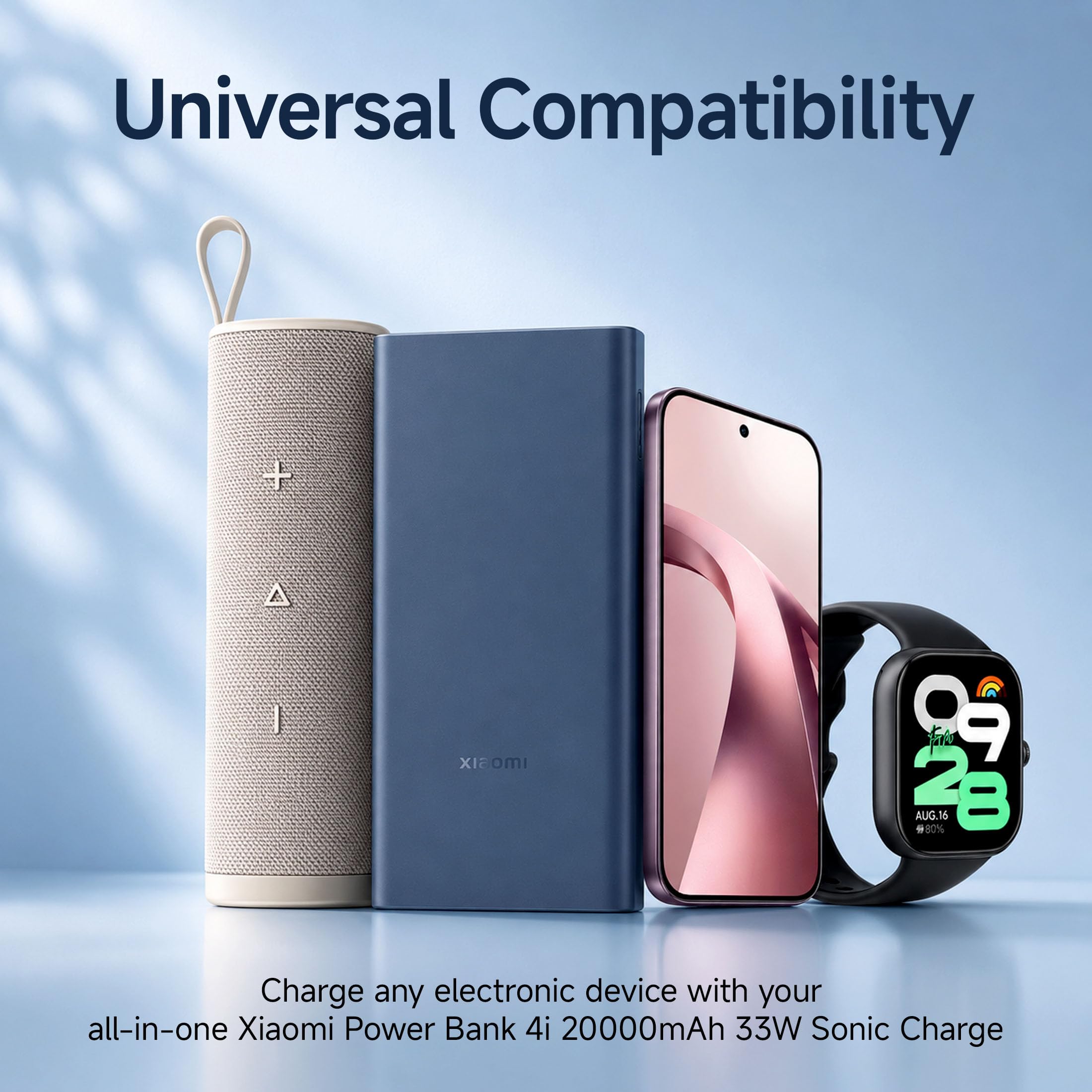 Xiaomi Power Bank 4i 20000mAh 33W Super Fast Charging PD |Smart 12 Layer Protection|Type C Input & Output|Triple Output Ports|Supports Android,Apple, Tablets, Earbuds,Watch(MI Powerbank),Green — Amazon image 6