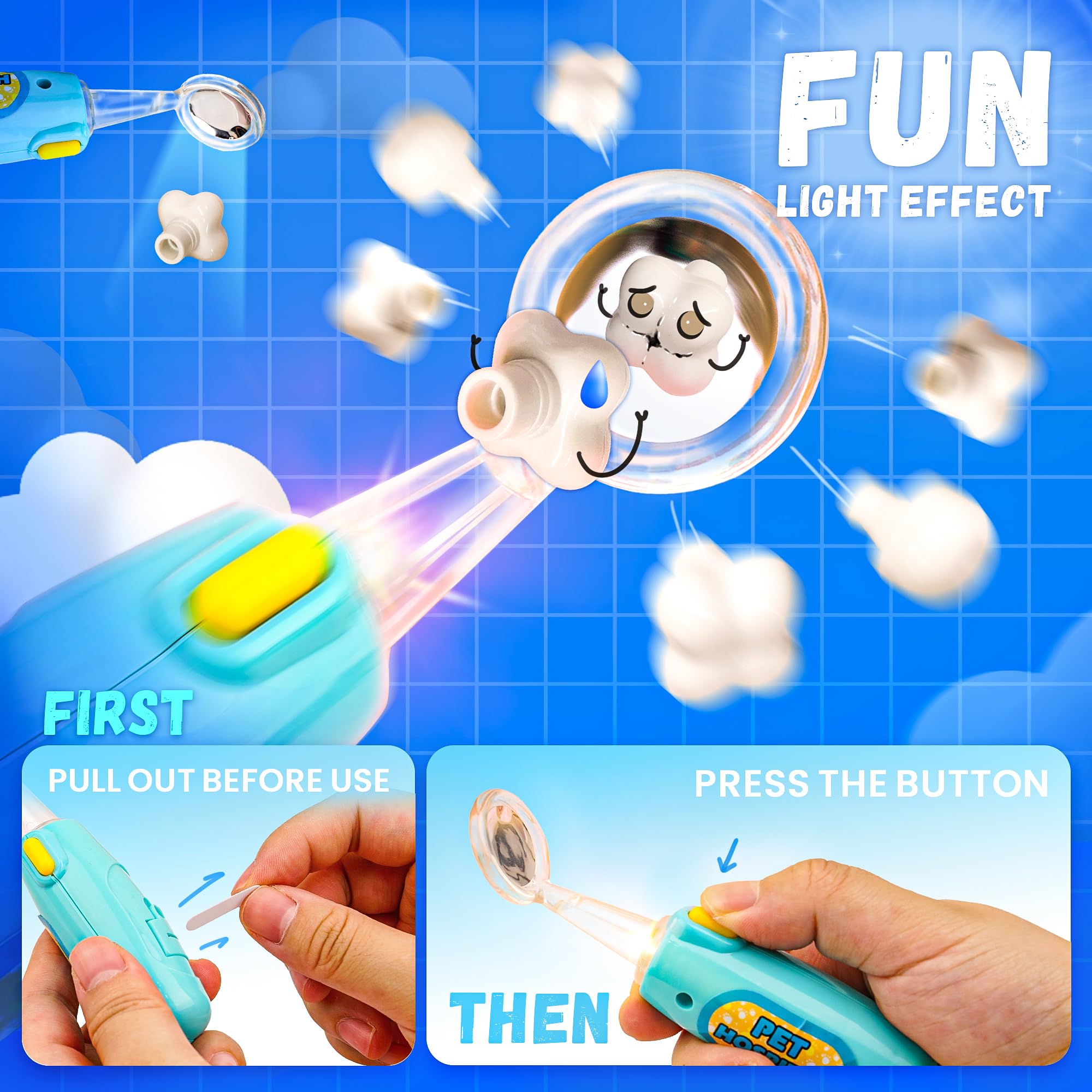 Smilesskiddo Dentist Kit for Kids - 26 Pcs Doctor Play Set with Dental Tools and Medical Accessories, Pretend Play for Toddlers - Educational Gifts for Girls Boys 3 4 5 6 7 8