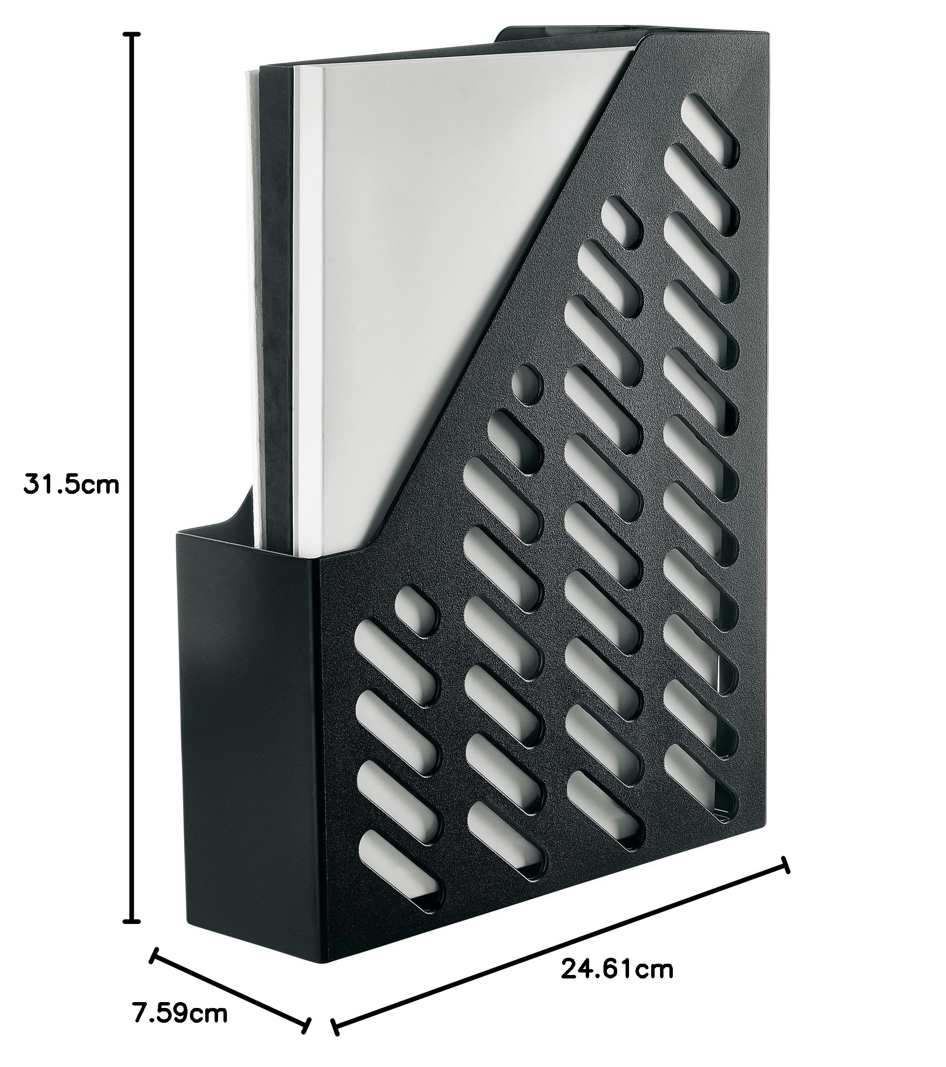 Han Klassik Revistero, Negro, 76 x 248 x 320 mm, Paquete de 10