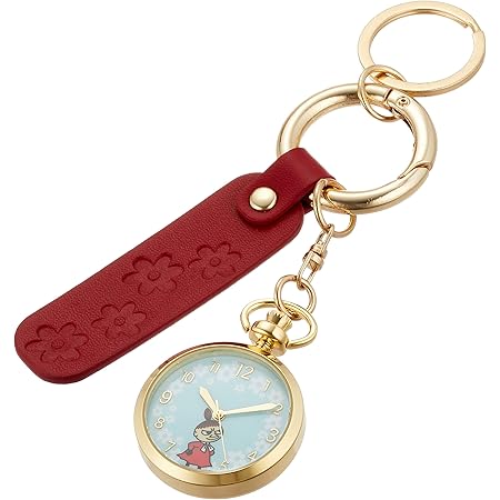 Amazon フィールドワーク 懐中時計 アナログ ムーミン キーホルダーウォッチ リトルミイ Mom 05 6 ワインレッド 懐中時計 腕時計 通販