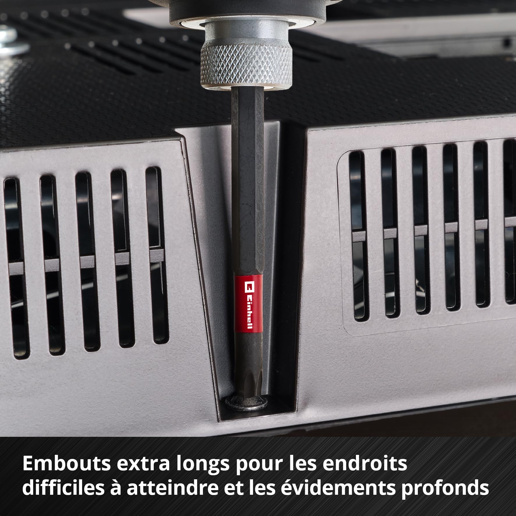 Einhell M-CASE 38 pièces impact-Bit Set 25 mm 50 mm 90 mm douilles 6 pans porte-embout 60 mm boîte rangement