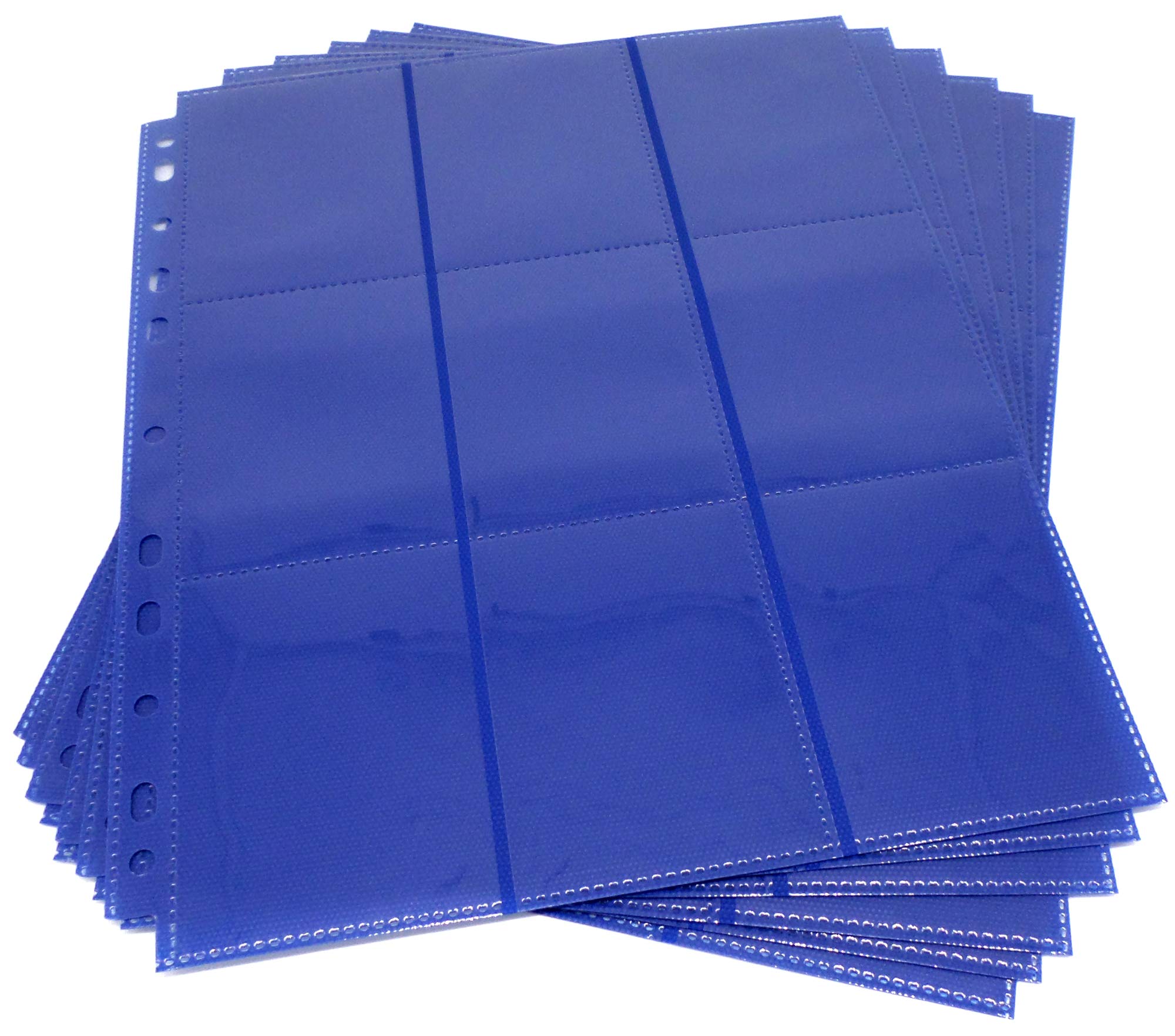 docsmagic.de 10 18-Pocket Pages Dark Blue - Sideloading - 11 Holes - MTG PKM YGO
