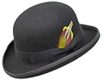 Premium Orwell - Bowler Derby Hat - 100% Wool Felt
