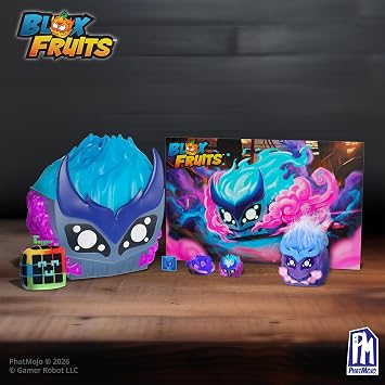 Blox Fruits - Gas Fruit Storage Case Bundle - Series 3 - Plush Toys, Minifigures, Poster - Includes DLC Code Redeemable on Roblox - Officially Licensed Collector Set by PhatMojo