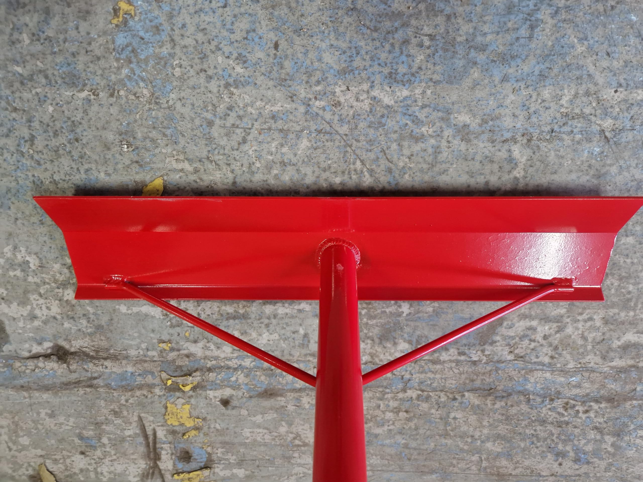 Aluminium Concrete Rake Placer 19.5" x 5" with welded 60" Long Aluminium Handle (1)