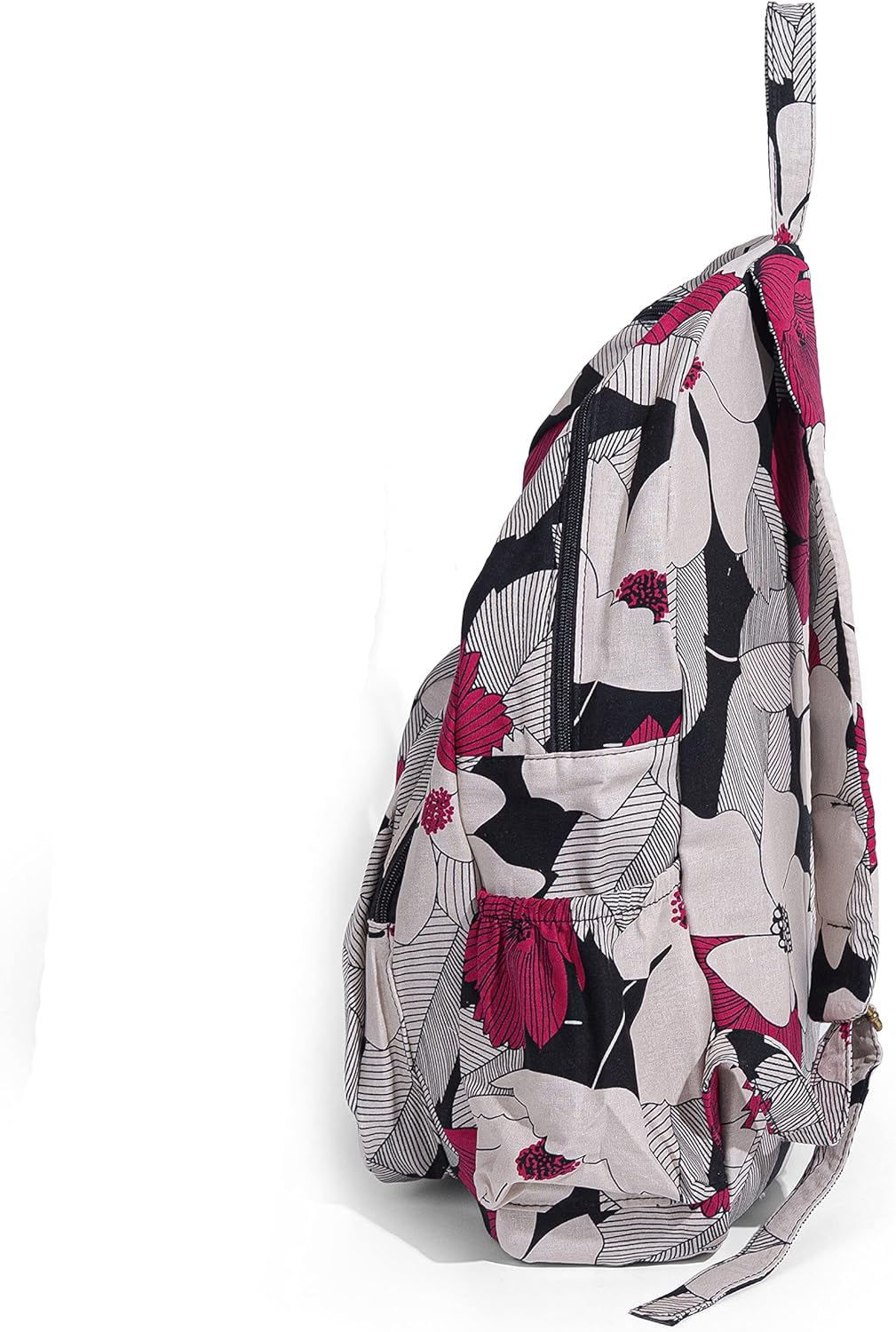 OPQRSTU Women Hippie Hand Bag Large Capacity Bohemian Bag Portable Tourist Fashion Backpacks (Burgundy) - Image 4