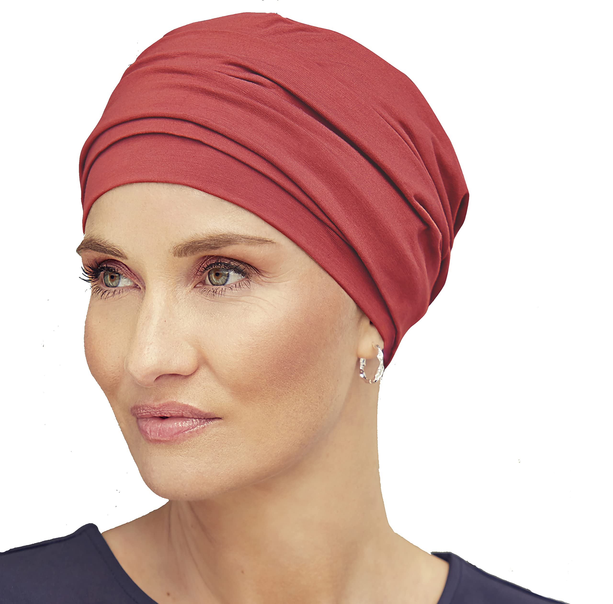 Christine Headwear Women's Lipstick Red Nomi Turban Headband, One Size