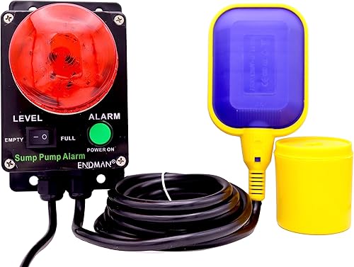 Miniatura 2 de Alarma de bomba de sumidero Alarma de tanque séptico de agua alta Alarma de agua alta/baja Ideal para sistema de sumidero con 110dB fuerte e