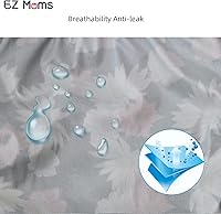 Vista 4 de EZ Moms Paquete de 6 pantalones de plástico para niños pequeños, fundas de pañales de tela, suaves, reutilizables, portátiles, pantalones de goma