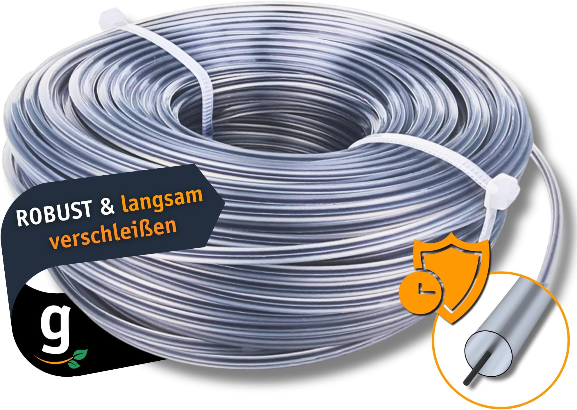 Universal-Faden Für Rasentrimmer - 1,6mm X 100m Nylonfaden Blau