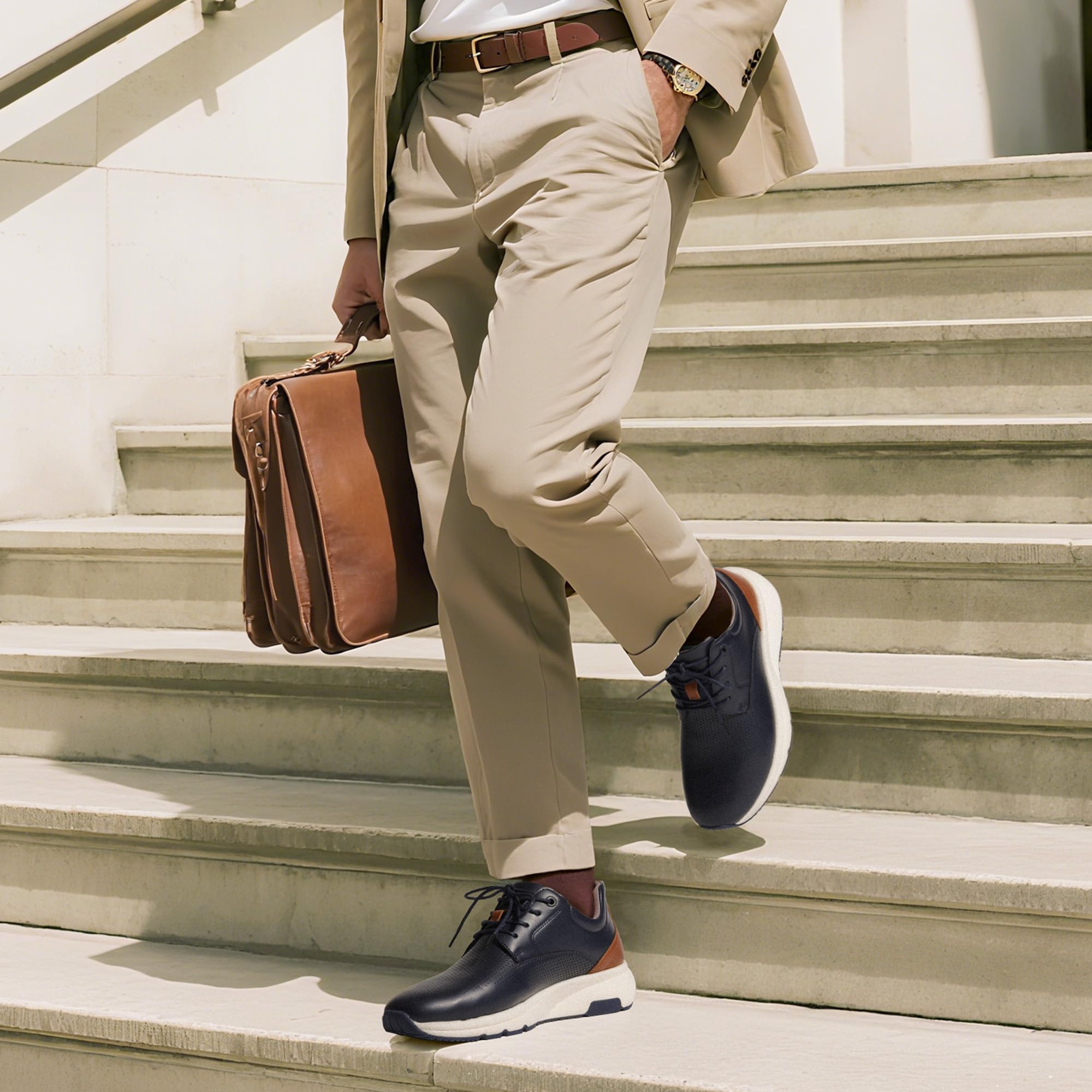 Bruno Marc Zapatos deportivos de vestir casuales para hombre, cómodos durante todo el día, para caminar, transpirables, ligeros, Oxfords MaxFlex ActiveMetro