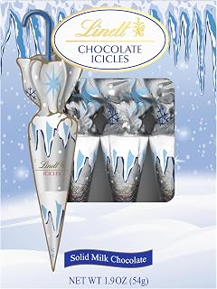 Holiday Chocolate Icicles Solid Milk Chocolate Candy, 4-pack, 1.9 oz. Box