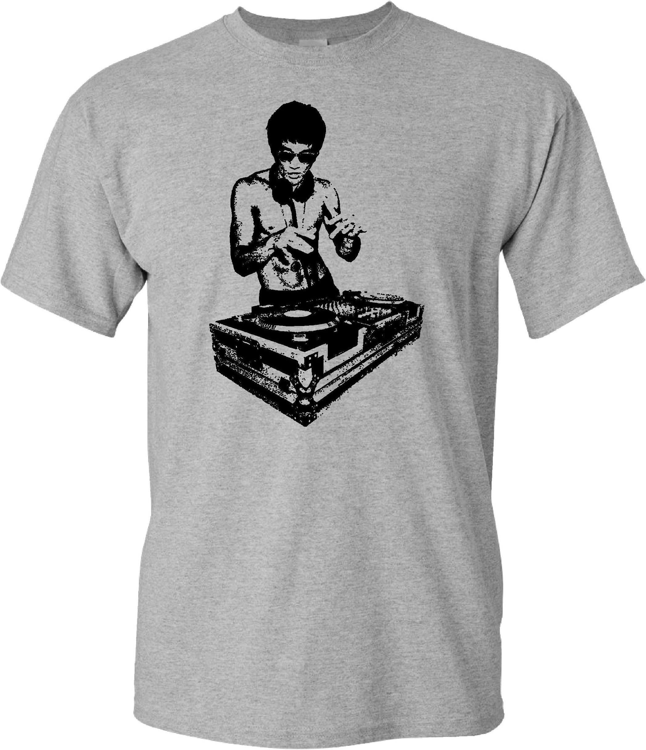 Bruce Lee DJ Sport Grey T Shirt