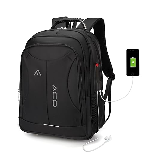 Mochila Masculina Feminina Escolar Faculdade Bolso Antifurto Nas Costas Resistente Cadeado Saída USB (preto)