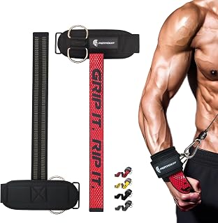 ​Double-Side Anti-Slip PERYOLYF Lifting Straps with D Ring - Adjustable Gym Straps for Deadlifts, Weightlifting & Cable Machine - Thick Wrist Support for Men & Women