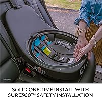Vista 8 de Asiento giratorio para coche Evenflo Gold Revolve360 Slim 2-en-1 con SensorSafe (Gris Perla)