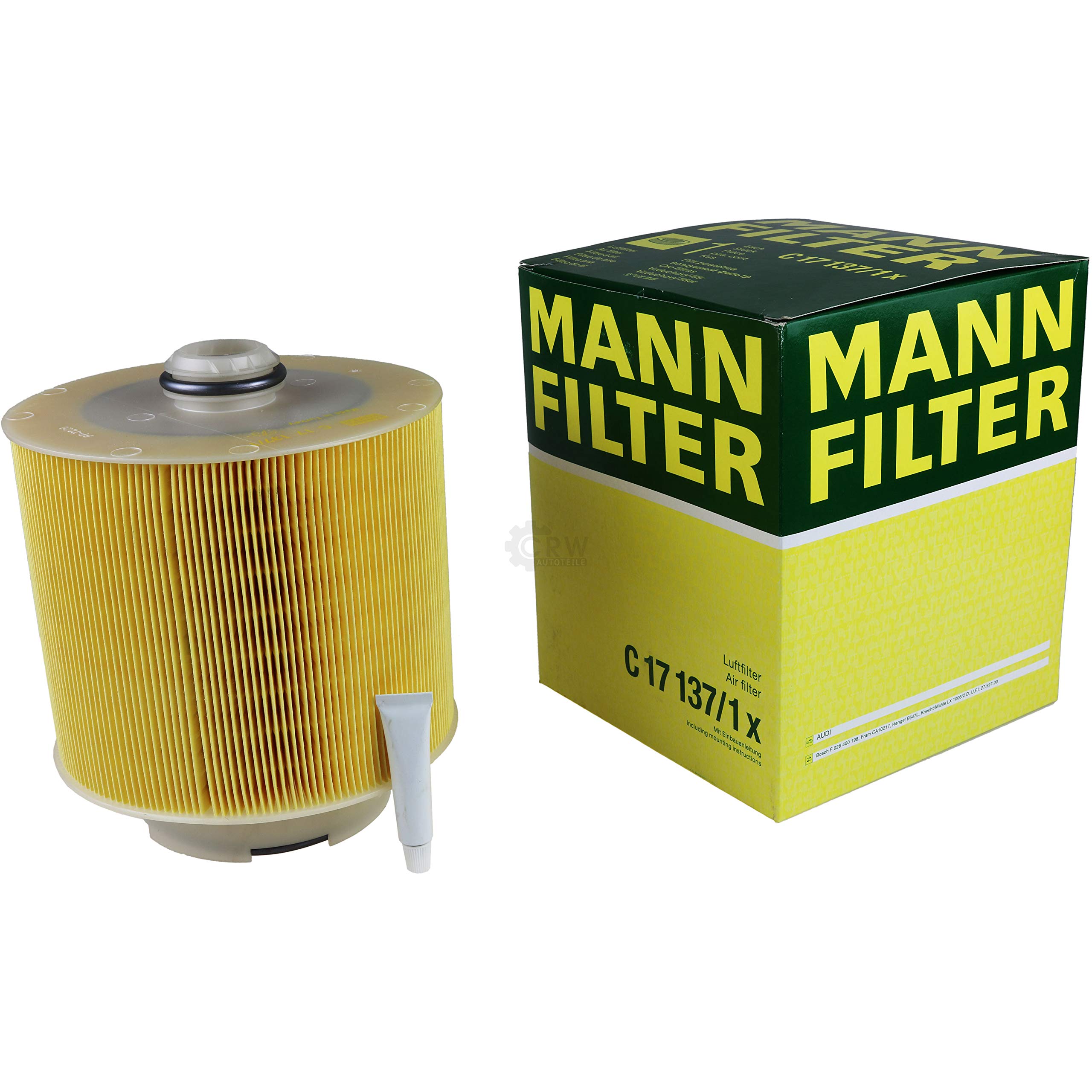 Paquete de inspección Kit de mantenimiento de filtros con filtro de aceite HU 7029 z, filtro de aire C 17 137/1 x, filtro de combustible WK 720/4, filtro de habitáculo CU 3023-2, tornillo de
