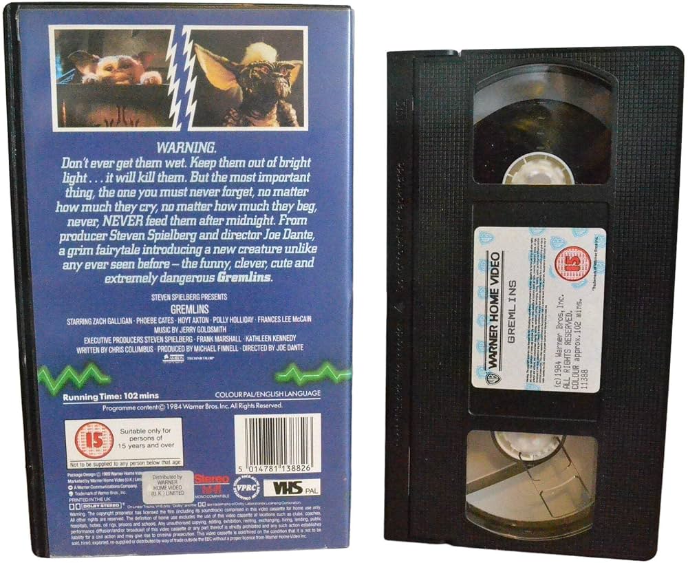 Gremlins [VHS] : Zach Galligan, Phoebe Cates, Hoyt Axton, Frances