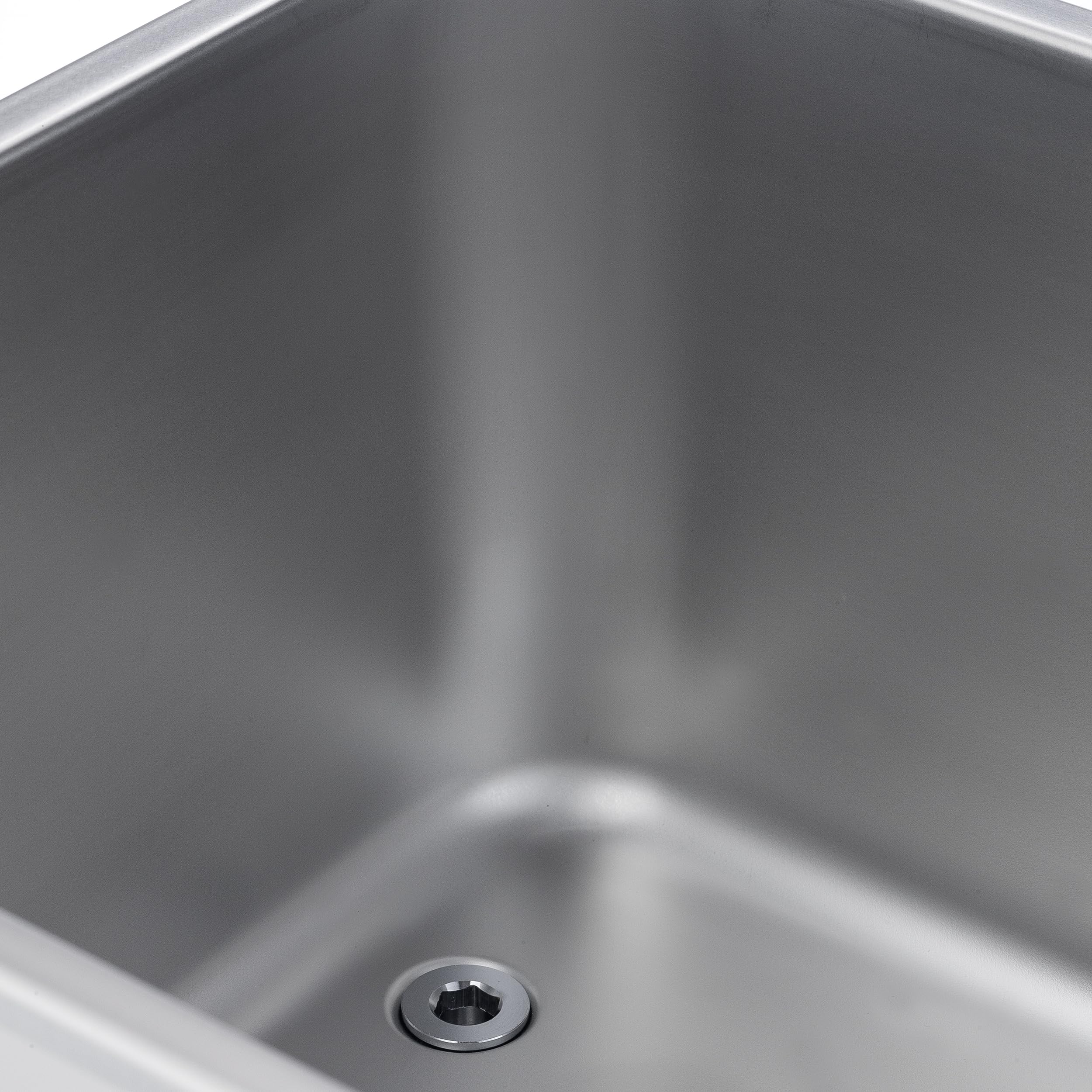 METRO Professional Baño María GBM1200, Acero Inoxidable, 340 x 610 x 283 mm, con Grifo de Vaciado, 30 L