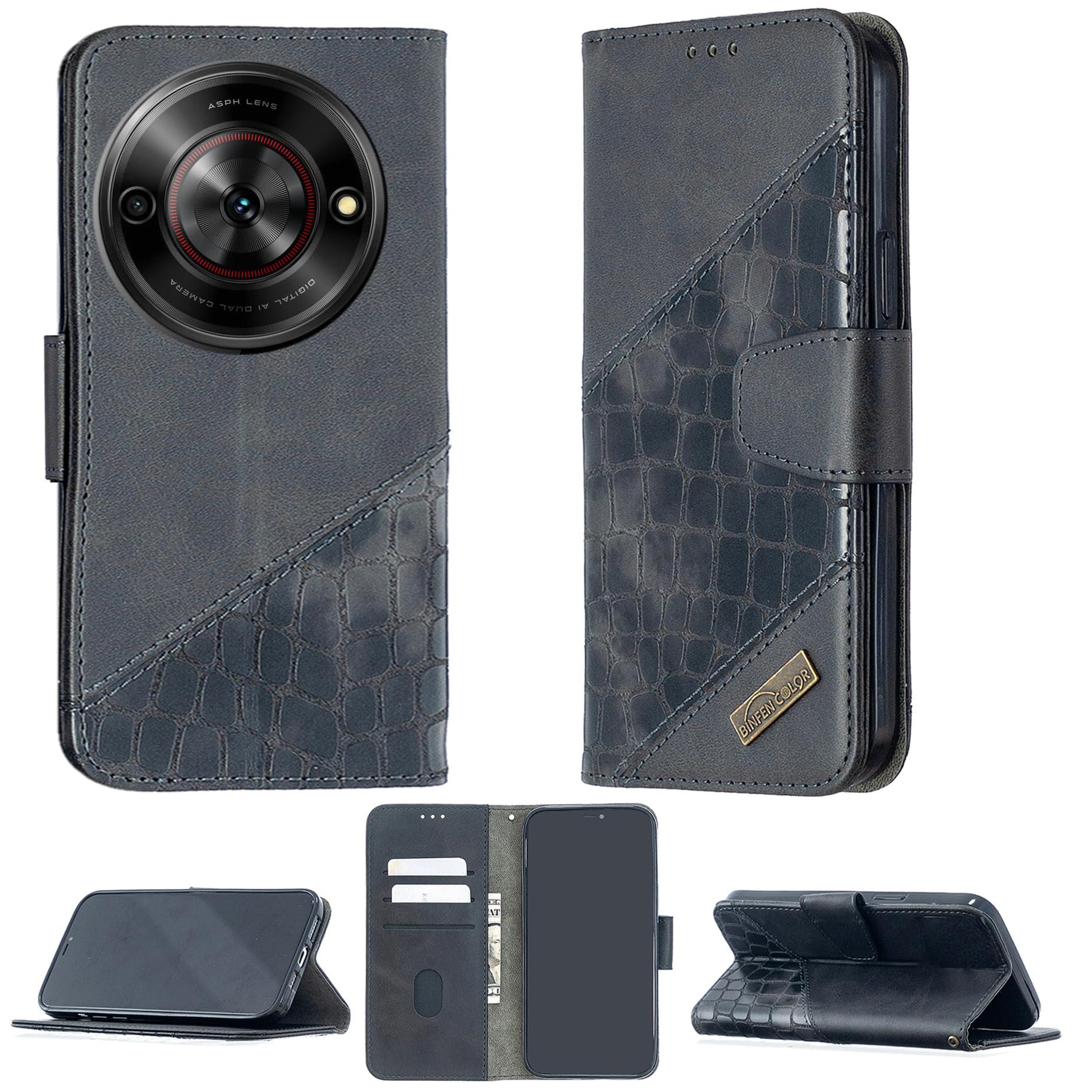 Custodia Premium In PU Per Vortex ZG55 Con Vetro Temperato 9H E Supporto – BF11 Rosso