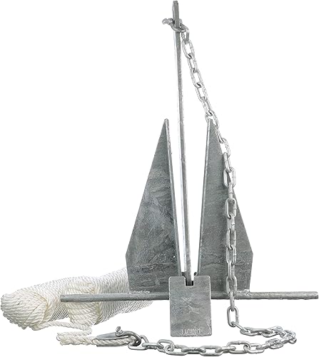 Seachoice - Anclaje de utilidad con vástago de anillo deslizante, acero galvanizado en caliente o recubierto de PVC, varios tamaños