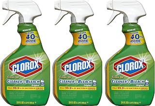 Clorox Clean-Up Bleach Cleaner Spray Value Pack, 3x24oz - Powerful All-Purpose Disinfectant for Home Surfaces
