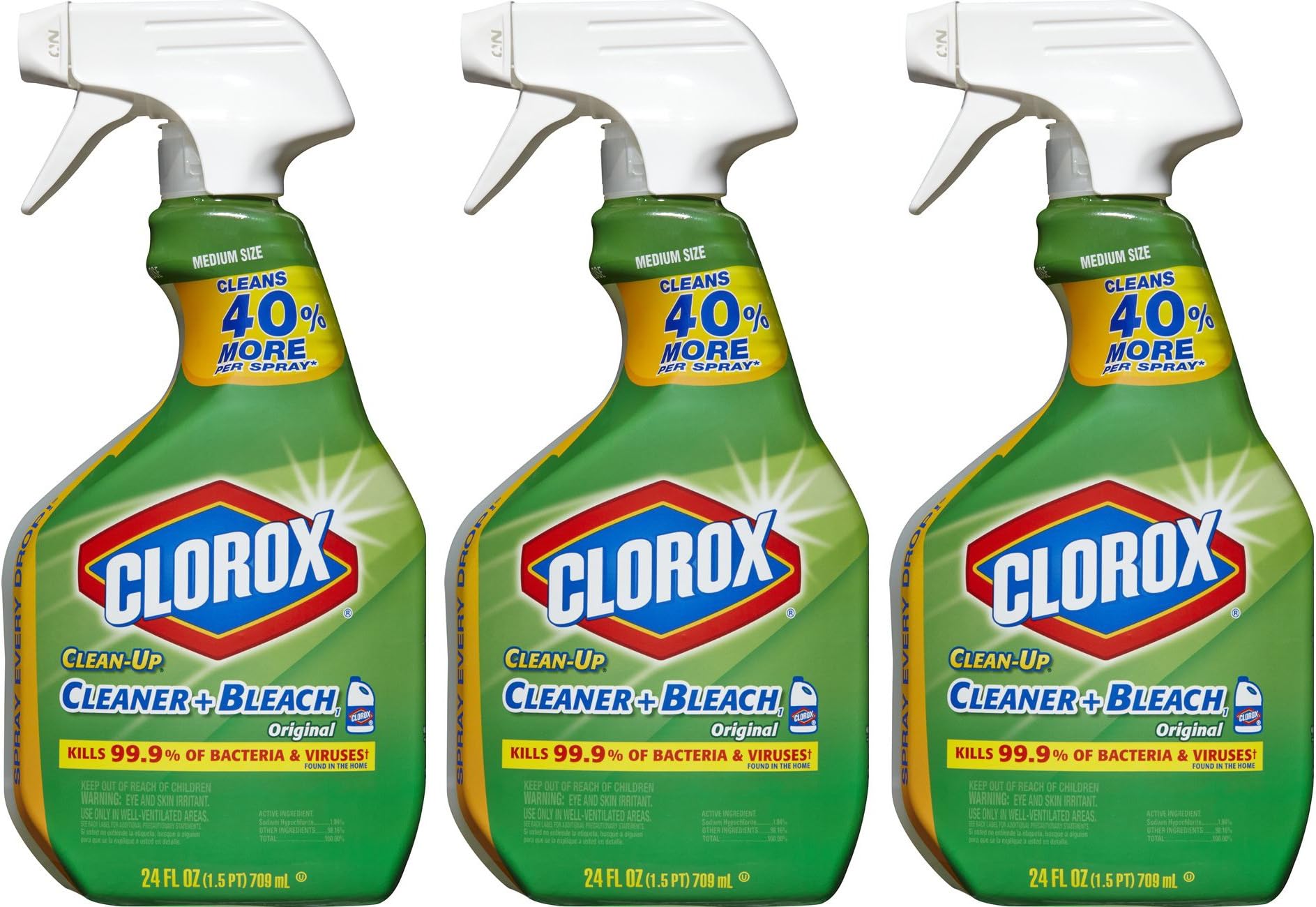 Clean-Up Bleach Cleaner Spray Value Pack