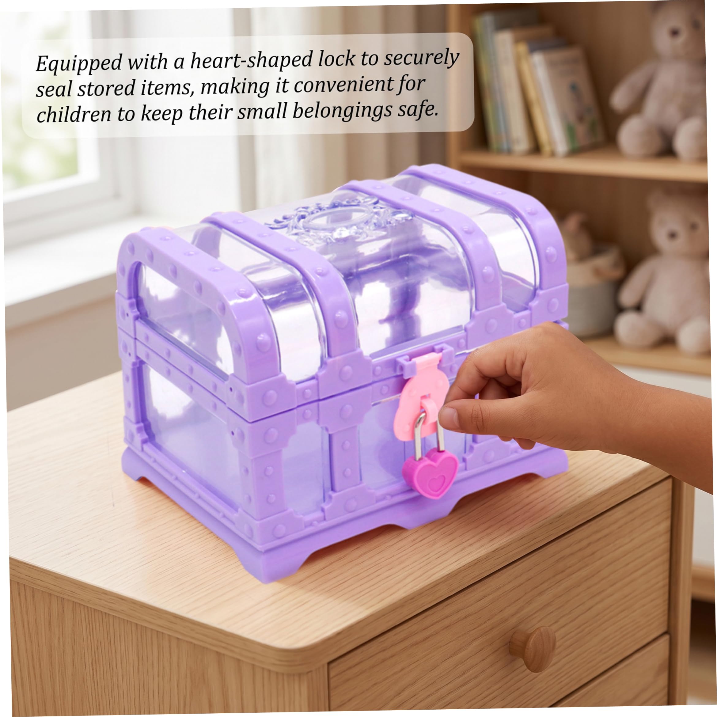 Treasure Chest for Kids, Retro Princess Style Toy Treasure Chest