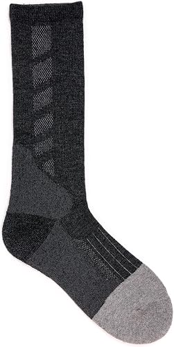 Ruff & Tuff Mens Work Wear Steel Toe Crew Socks (1 Pair Pack), Black, OS