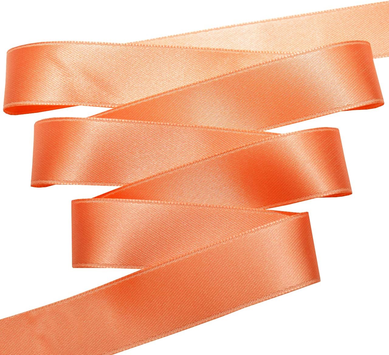 Morex Ribbon DF Swiss Satin Ribbon, Peach, 5/8 inch by 27 Yards