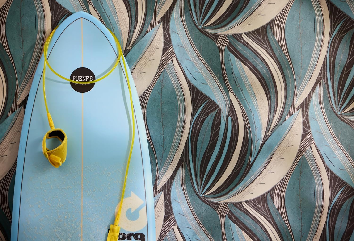 Livingwalls Hot Spots 786552 Non-Woven Wallpaper Floral 10.05 m x 0.53 m Blue Light Grey Silver Metallic Wallpaper Modern