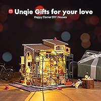Vista 6 de ROBOTIME Kit de rincón de libros DIY Kit de casa en miniatura con luz LED Regalo decente