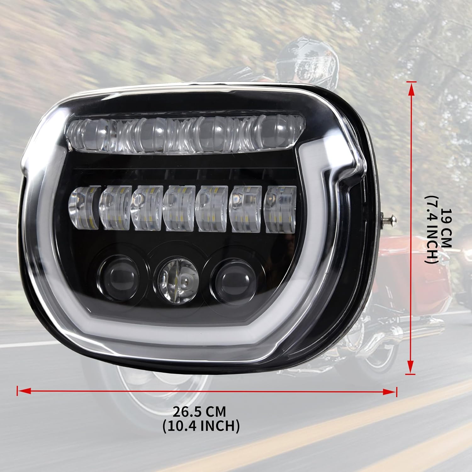 LED Headlights for Street Glide 24-25, LED Headlamp Front Light with High Beam Low Beam White DRL Lights for Harley Davidson Street Glide CVO 23-25 FLHXU 2025 Accessories