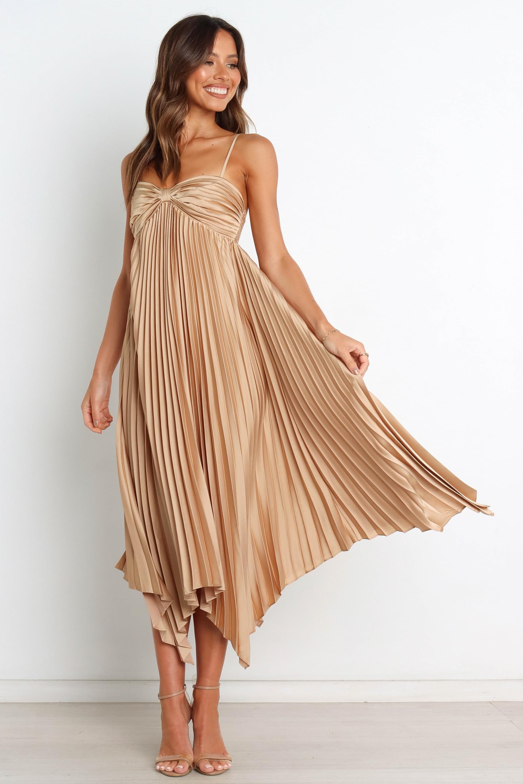 Petal & Pup Women's Vikki Dress, Gold, 0