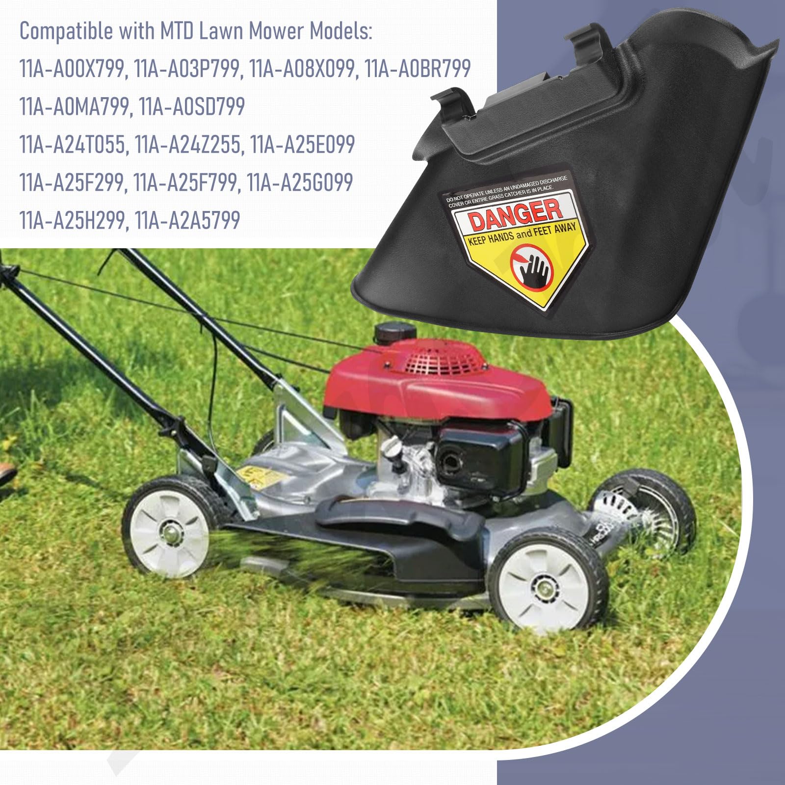 Amazon.com : Fennoral 731-07486 Side Discharge Chute for MTD 21