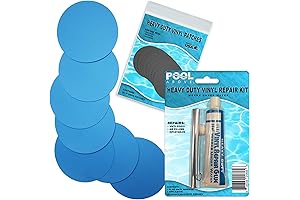 Heavy Duty Vinyl Repair Patch Kit for Inflatable Pool Liner Repair