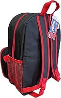 Vista 5 de Ruz Spiderman - Mochila infantil de 16 pulgadas con juego de lonchera extraíble a juego (negro y rojo), Negro-rojo, Mochila