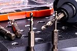 NordWolf 5-Piece M35 Cobalt Stubby Drill Bit Set for Stainless Steel & Hard Metals, with 1/4" Hex Shank for Quick Chucks & Impact Drivers, SAE Sizes 5/32"-13/64"-9/32"-11/32"-3/8" in Storage Box