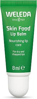 Weleda Skin Food Lip Butter 0.27oz - Natural Moisturizing Lip Care with Sunflower Oil, Chamomile & Calendula for Dry Chapped Lips