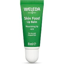 Weleda Skin Food Lip Butter, 0.27 Ounce, Plant Rich Moisturizing Lip Care with Sunflower Seed Oil, Chamomile and Calendula