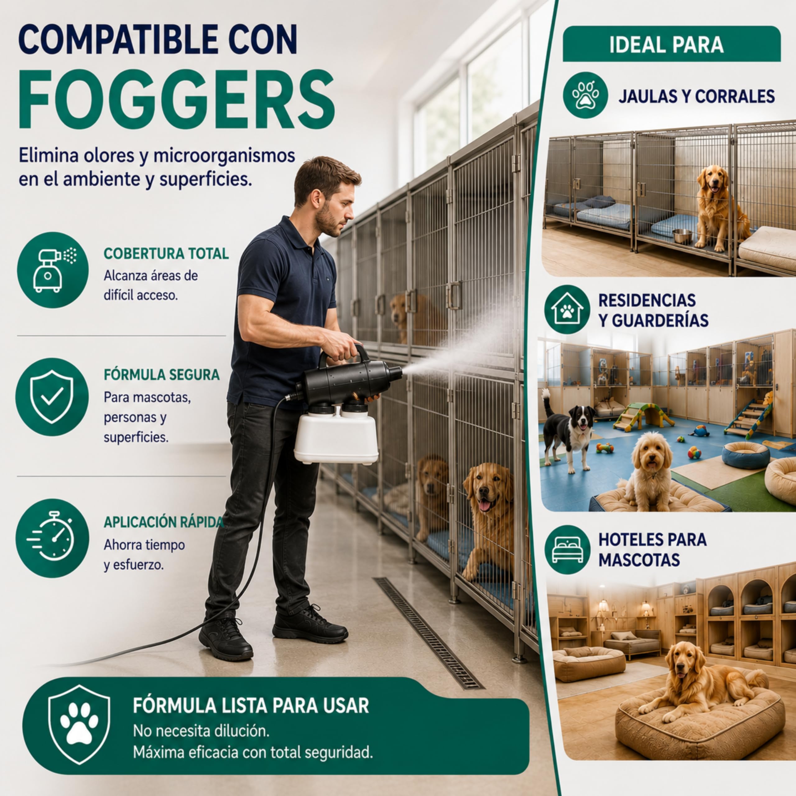 ZOO Eliminador de Olores para Perros y Gatos Sin Alcohol 1 L | Neutraliza olores de orina y mascotas en el hogar. Seguro para perros y gatos.