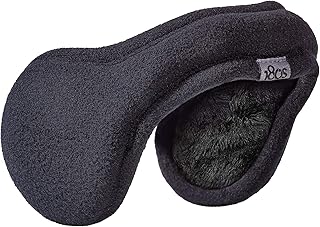 180s Women's Ear Warmer Adjustable Behind The Head Ultra Soft Faux fur Plush Fleece Ear Muff