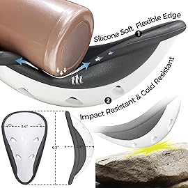 COOLOMG Men Compression Shorts with Athletic Cup Sliding Underwear for Baseball Football MMA Lacrosse Field Hockey White S